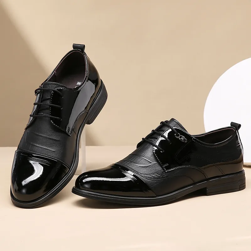 Spider King Dress Shoes Men's Black-3