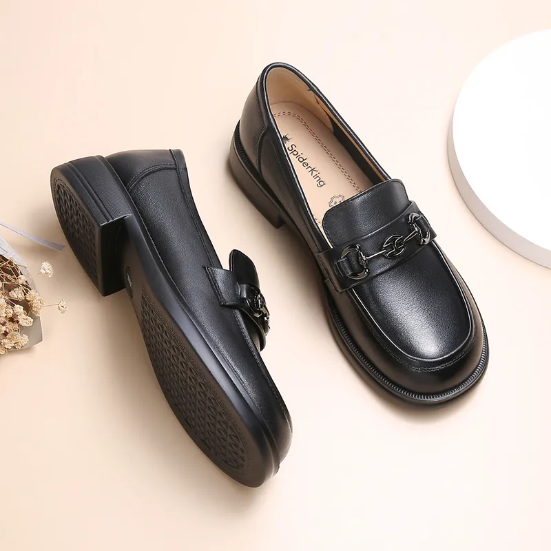 Spider King Loafers Women's Black-4