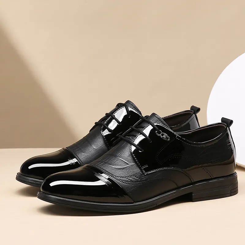 Spider King Dress Shoes Men's Black-4