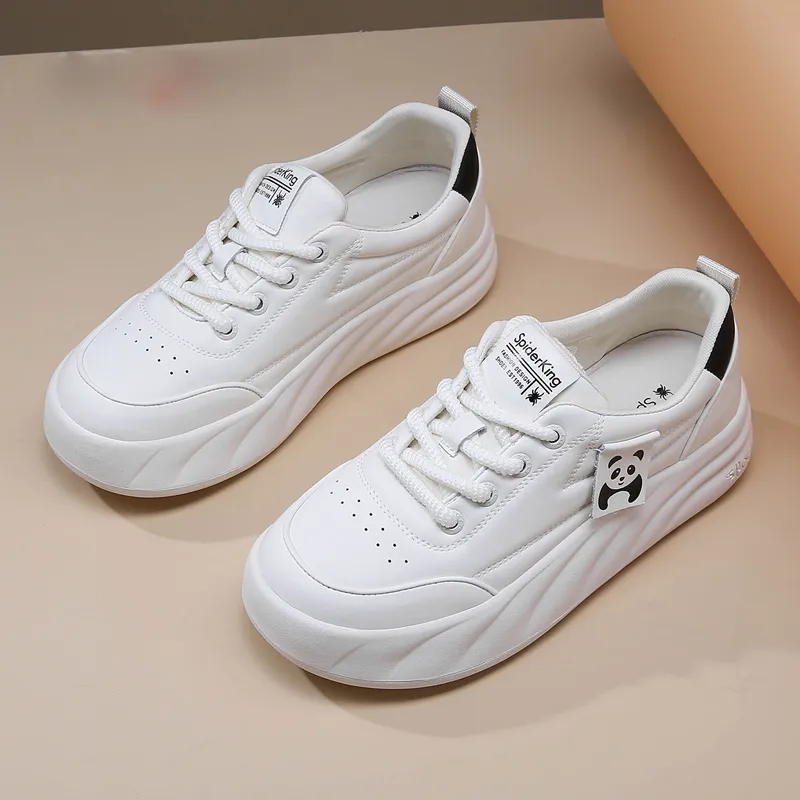 Spider King Casual Shoes Women's Beige Black-4