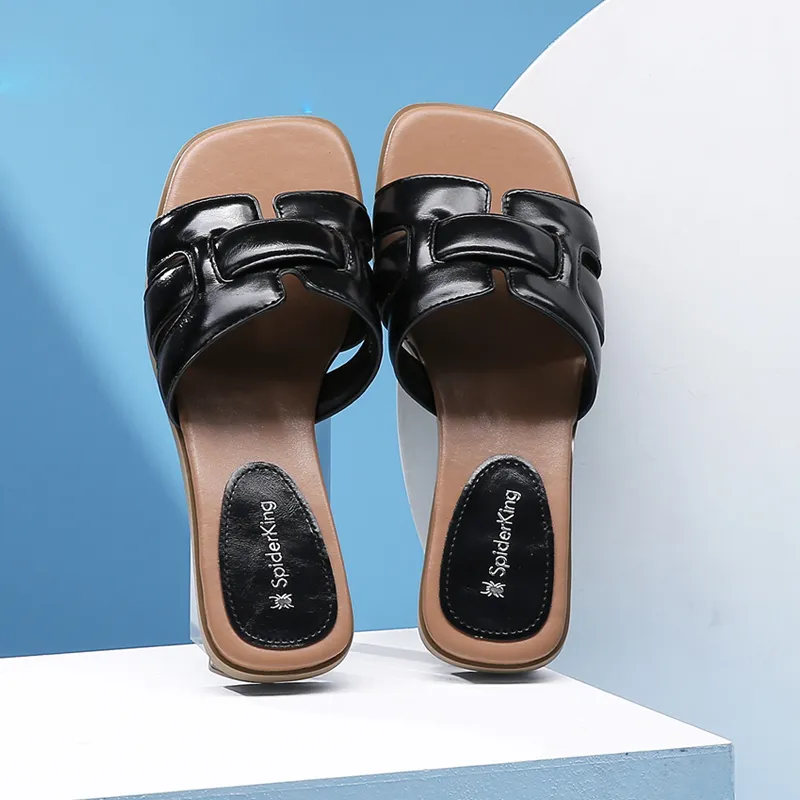 Spider King Rubber Sole Slip Resistant Slide Slippers Women's-1