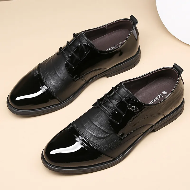 Spider King Dress Shoes Men's Black-1