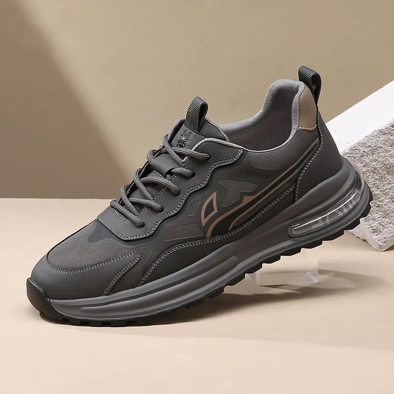 Spider King Low Top Casual Shoes Men's Gray-3
