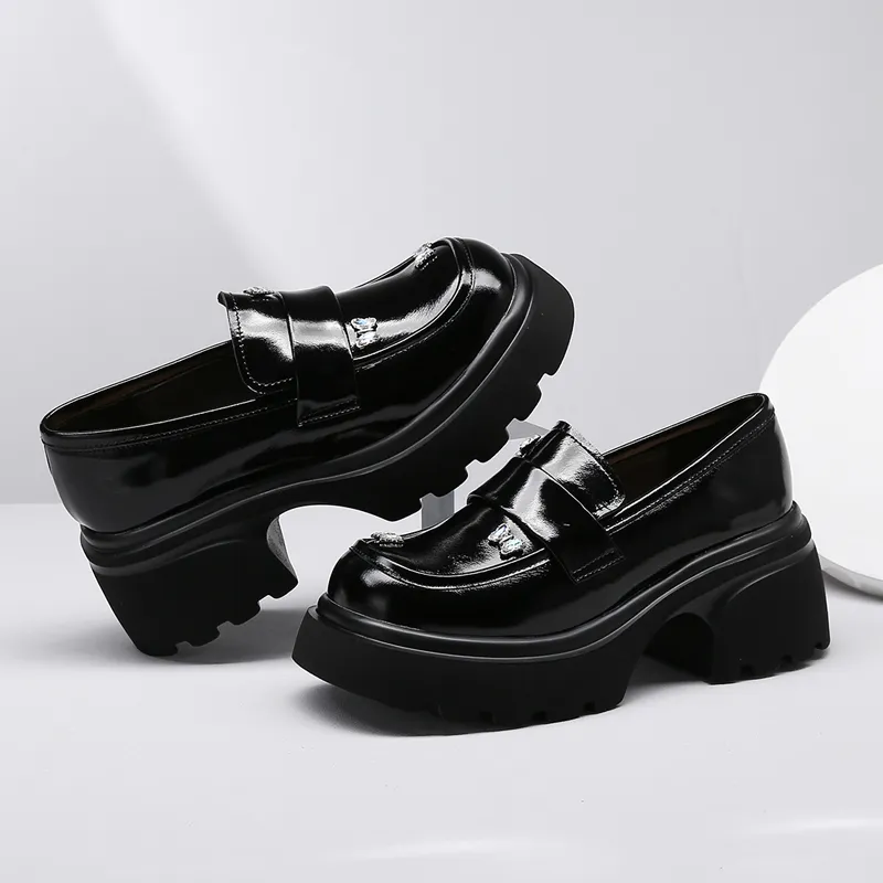 Spider King Loafers Women's Black-1