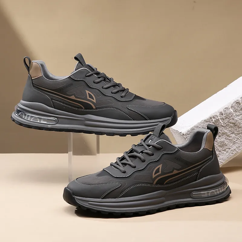 Spider King Low Top Casual Shoes Men's Gray-2