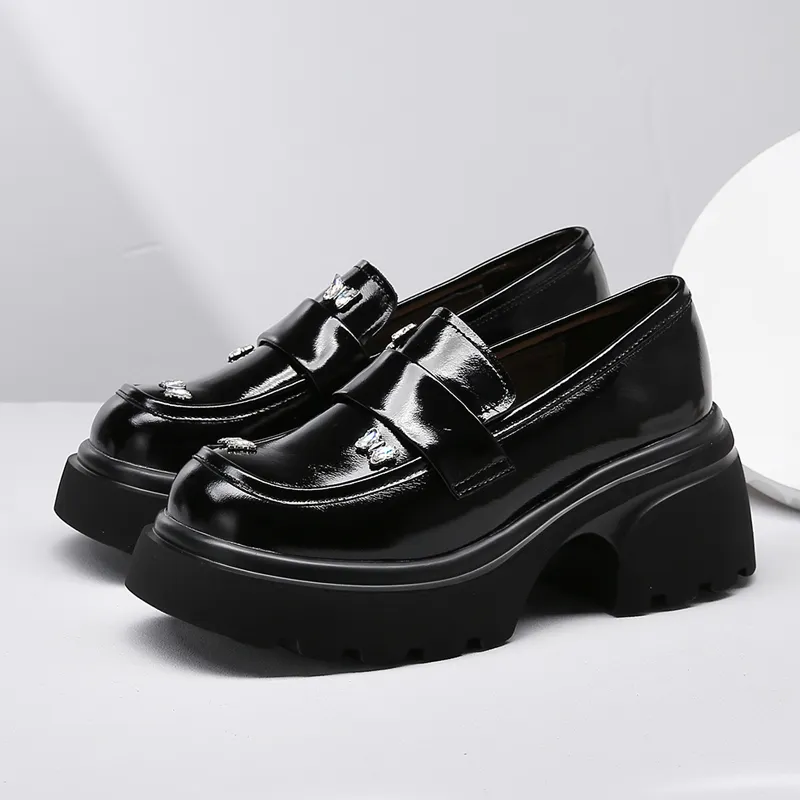 Spider King Loafers Women's Black-2