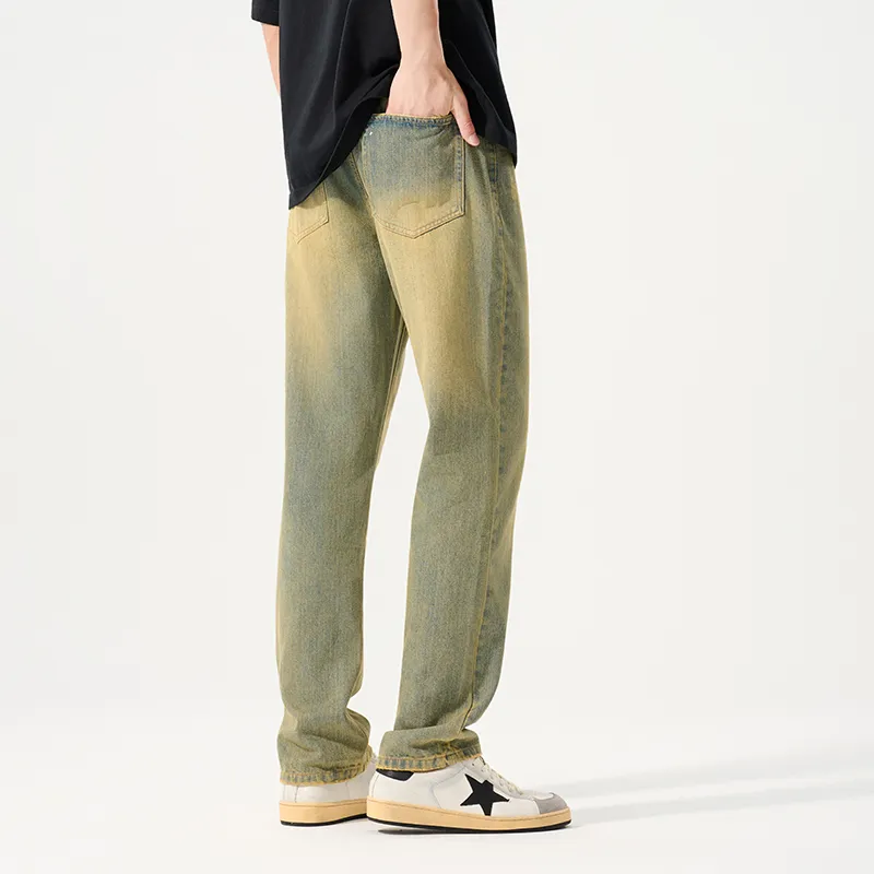 33TH Jeans Unisex Yellow Mud-5