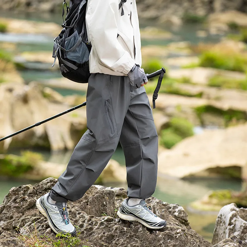 33TH Cargo Pants Unisex Stone Gray-5