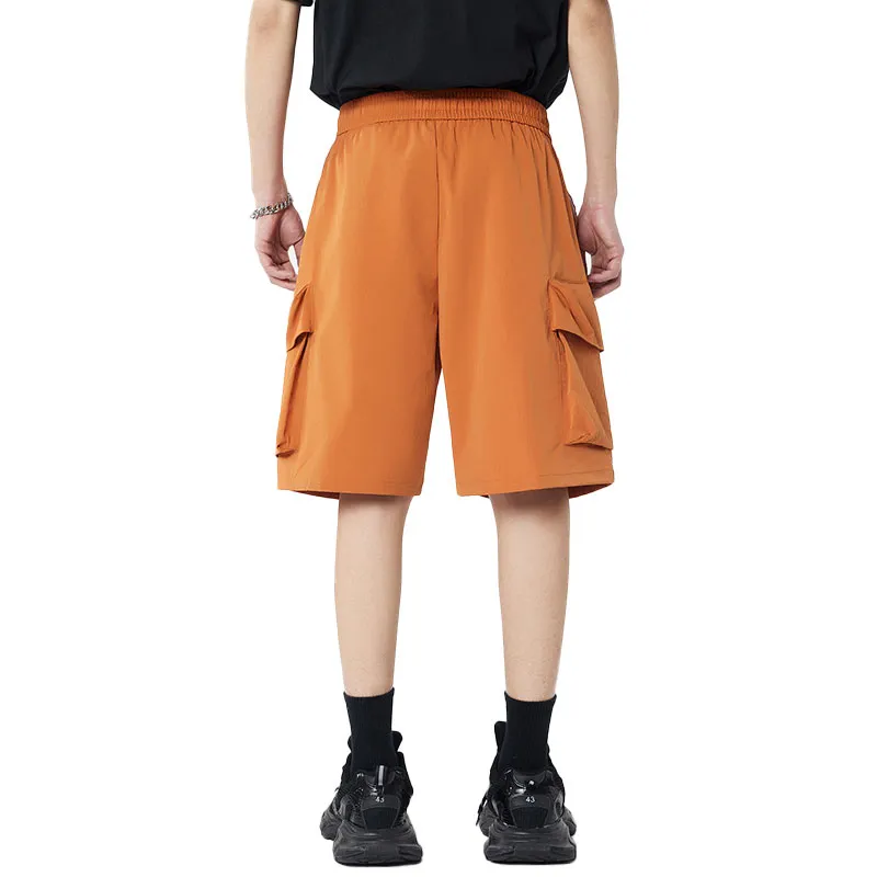 33TH Cargo Shorts Unisex Orange-4
