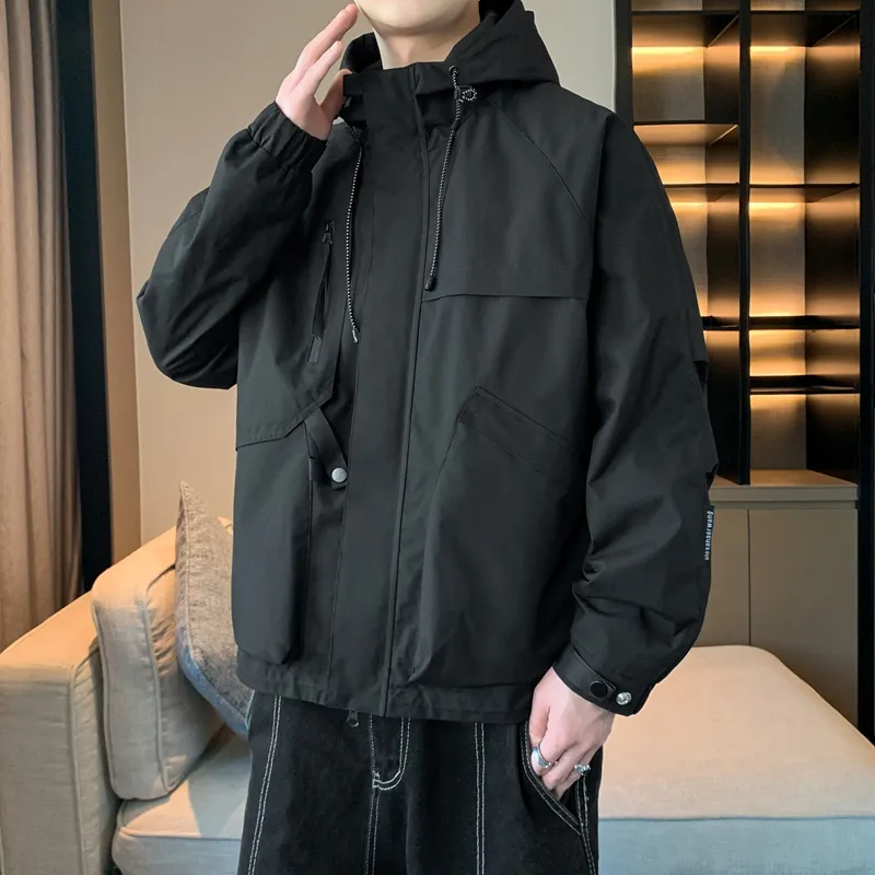 33TH Jackets Coats Unisex Khaki Fabric Color-14