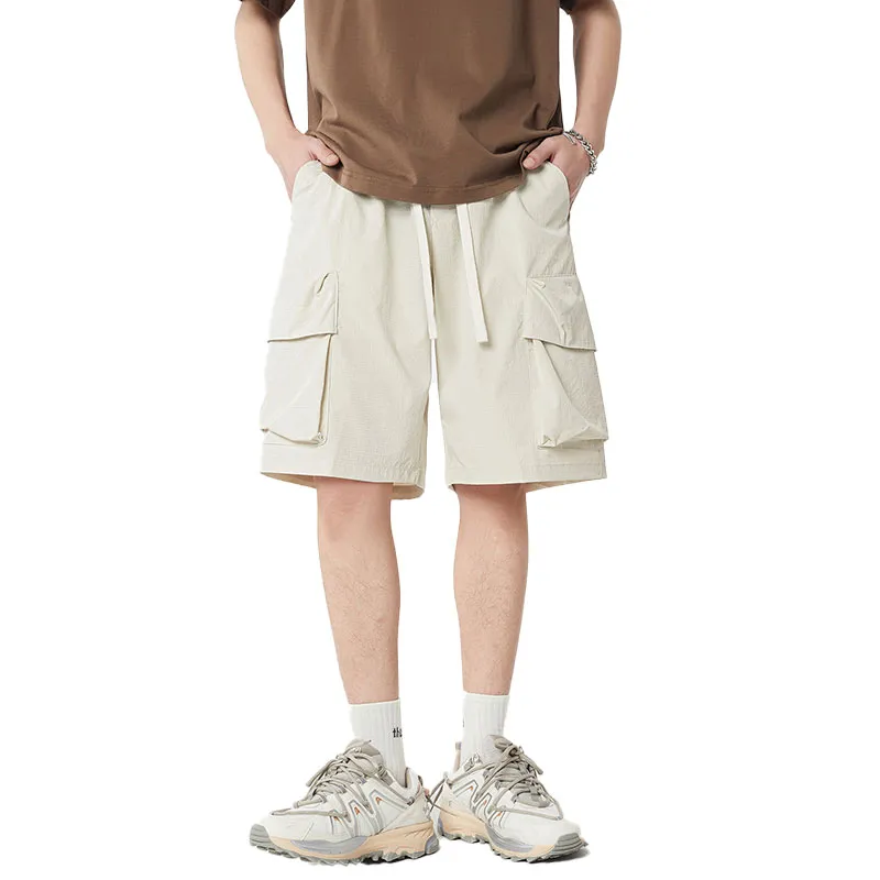 33TH Cargo Shorts Unisex Orange-7