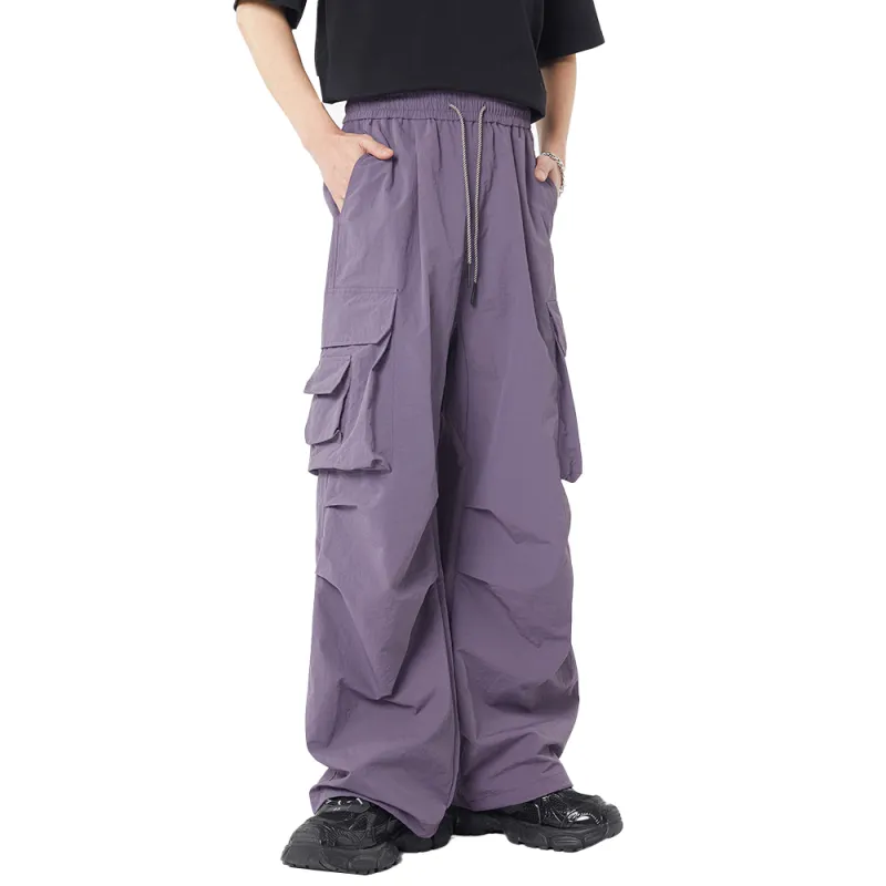 33TH Cargo Pants Unisex Stone Gray-12