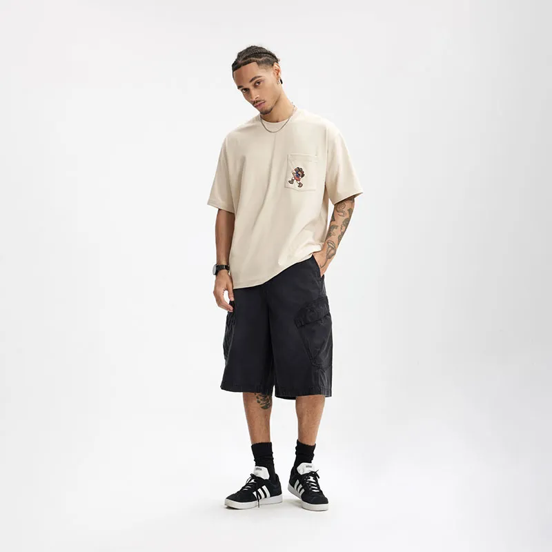 33TH Drop Shoulder Sleeve T Shirt Unisex-4