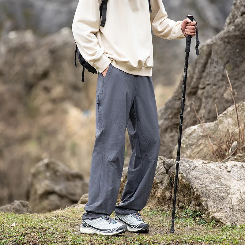 33TH Casual Pants Unisex Dark Space Gray-5