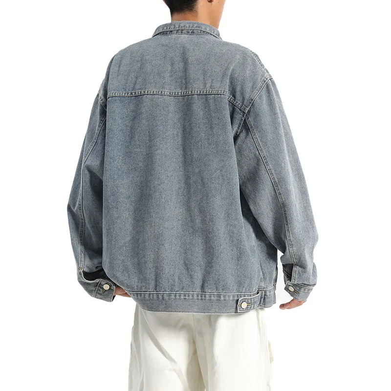 33TH Denim Jacket Unisex Black Gray Color-11