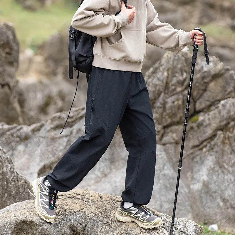 33TH Casual Pants Unisex Dark Space Gray-16