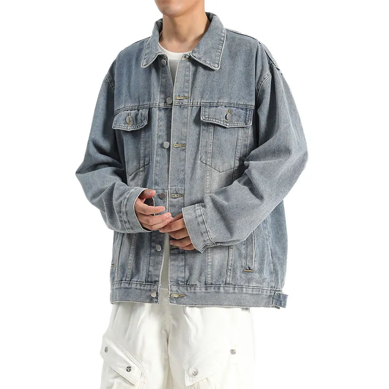33TH Denim Jacket Unisex Black Gray Color-12