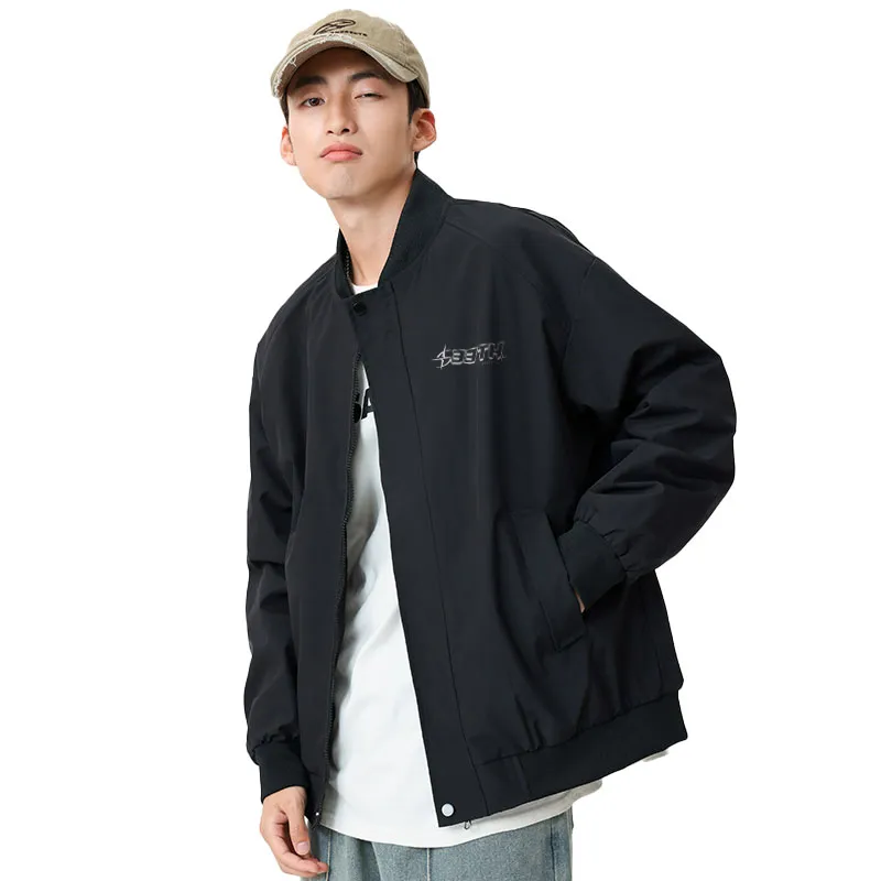 33TH Jackets Coats Unisex Black-4
