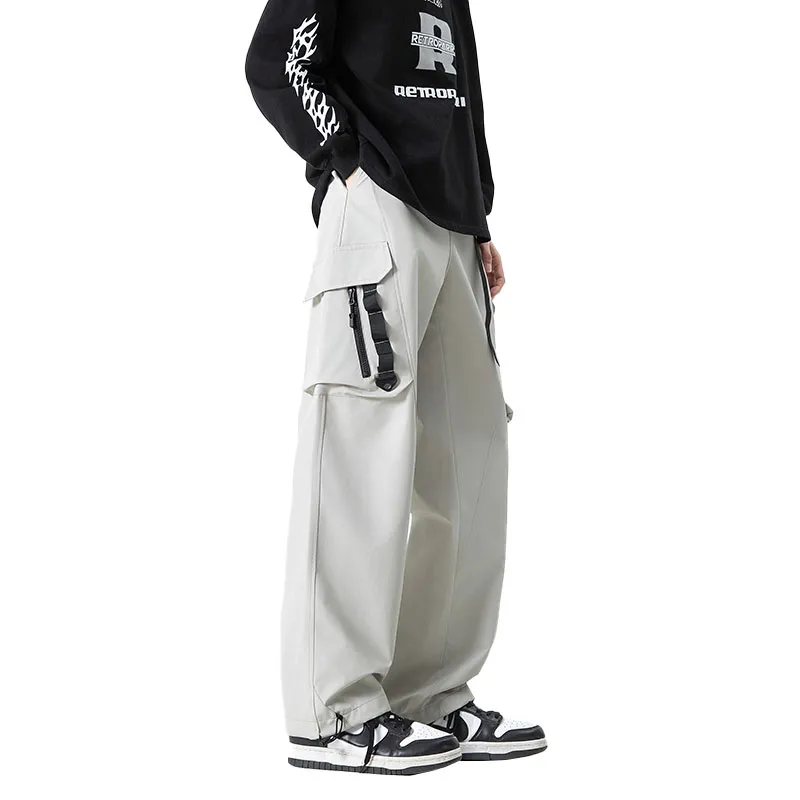33TH Cargo Pants Unisex Camouflage Jungle Gray-17