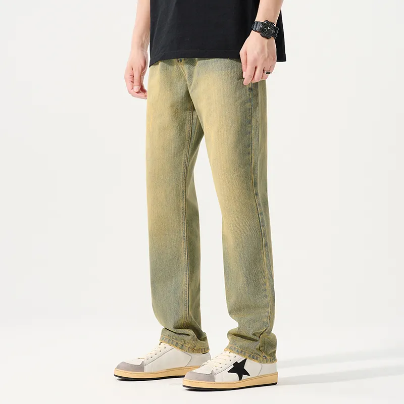 33TH Jeans Unisex Yellow Mud-4
