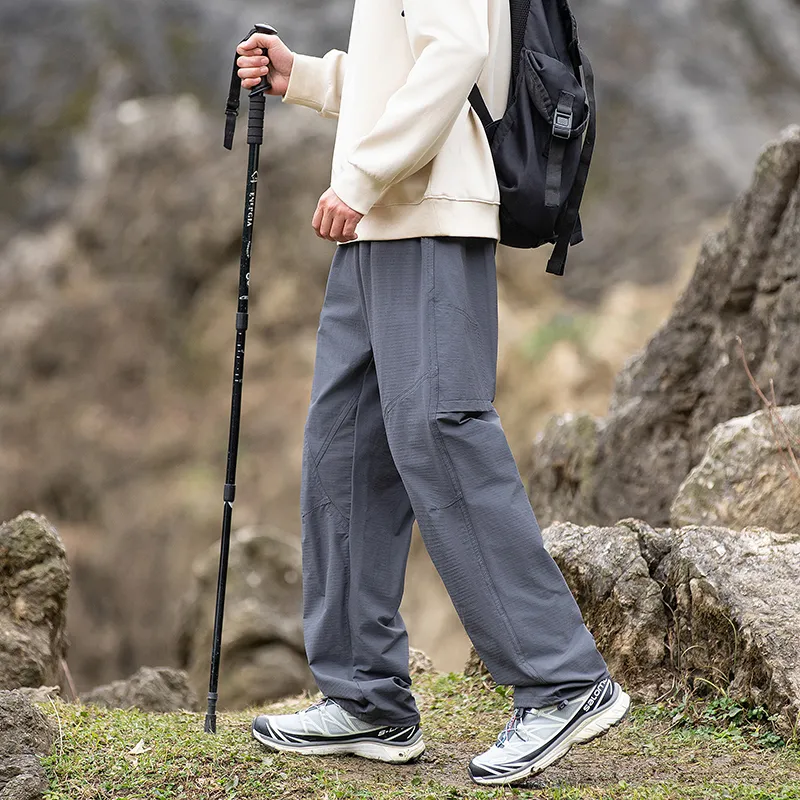 33TH Casual Pants Unisex Dark Space Gray-3