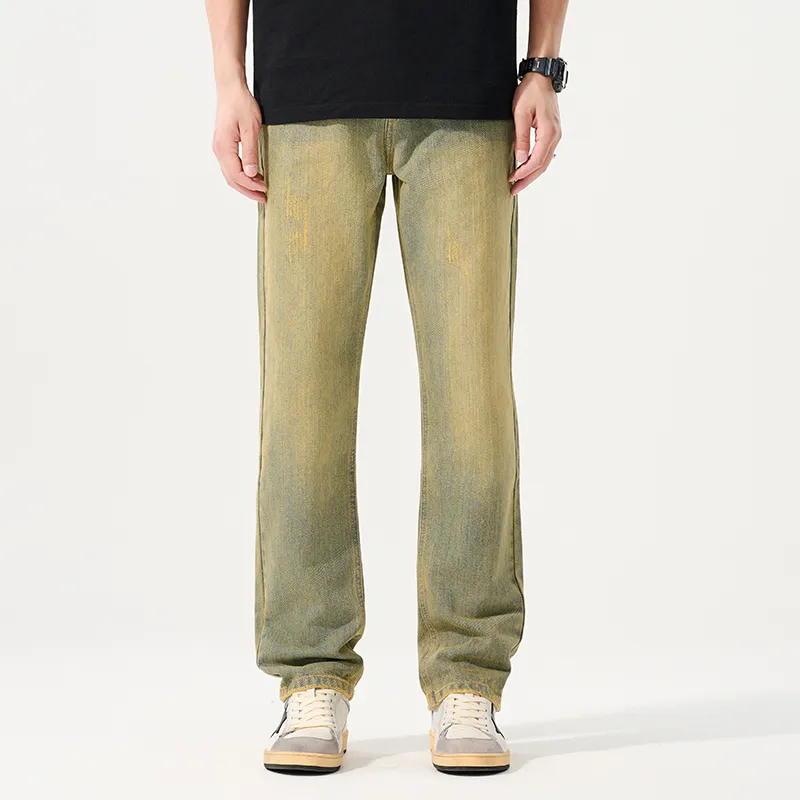33TH Jeans Unisex Yellow Mud-3