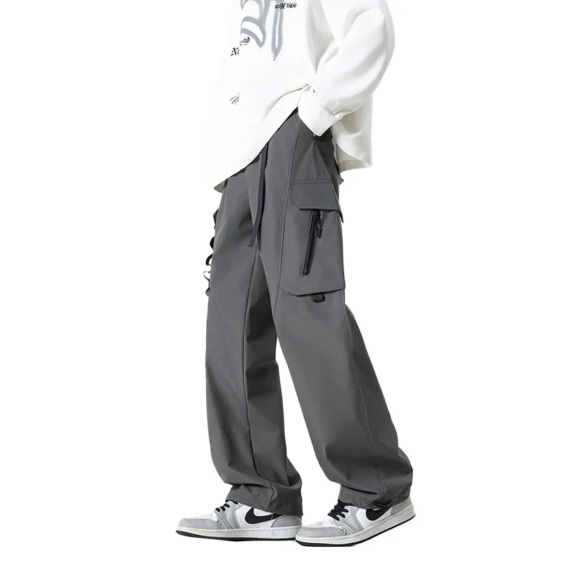 33TH Cargo Pants Unisex Camouflage Jungle Gray-12
