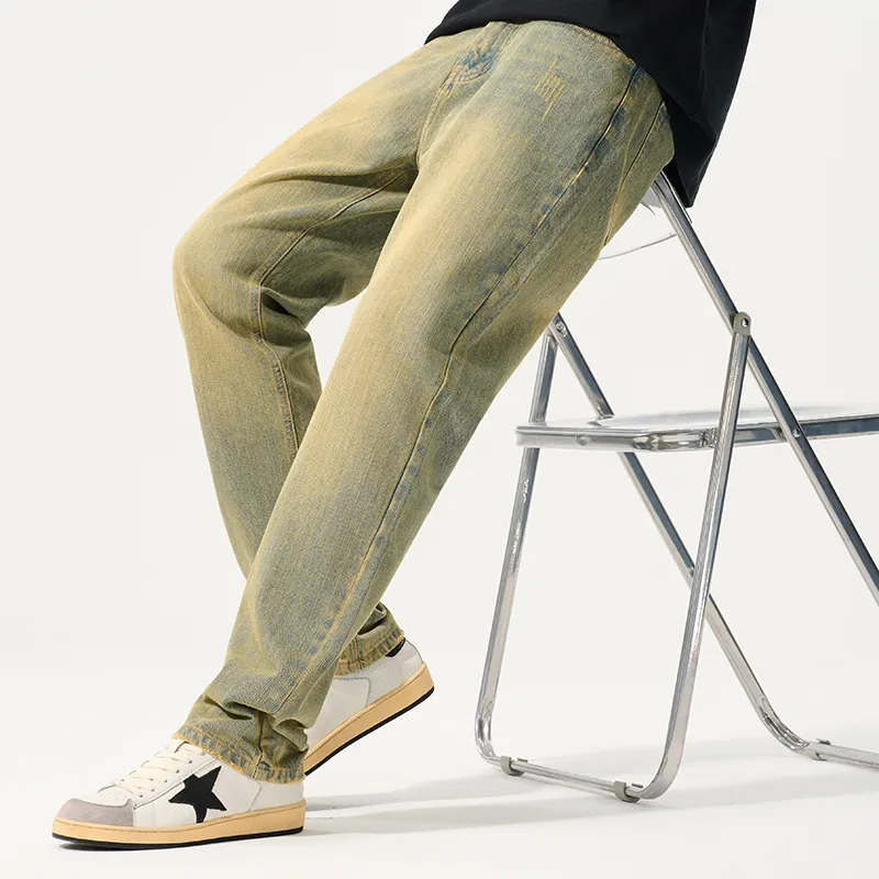 33TH Jeans Unisex Yellow Mud-2