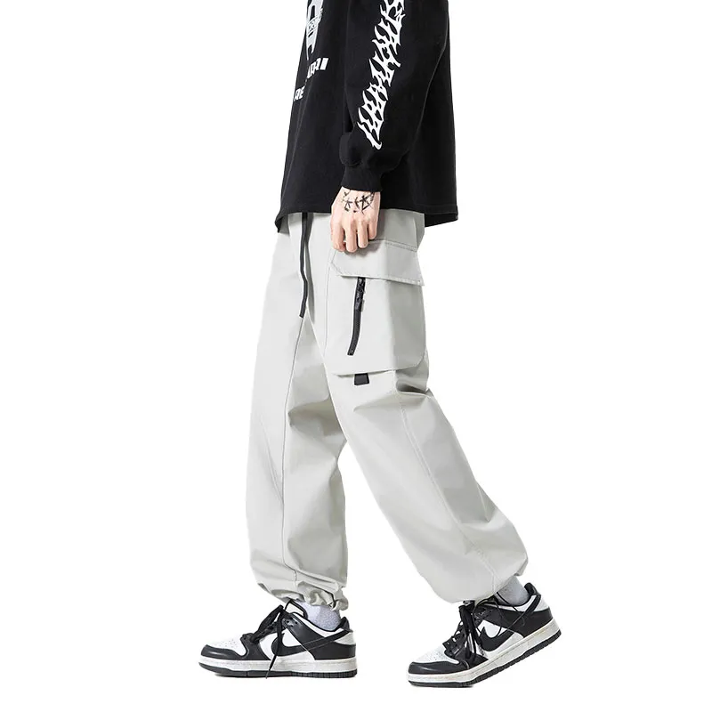 33TH Cargo Pants Unisex Camouflage Jungle Gray-19