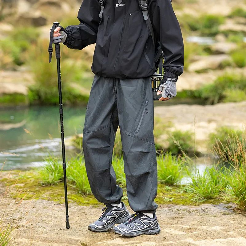 33TH Cargo Pants Unisex Stone Gray-14