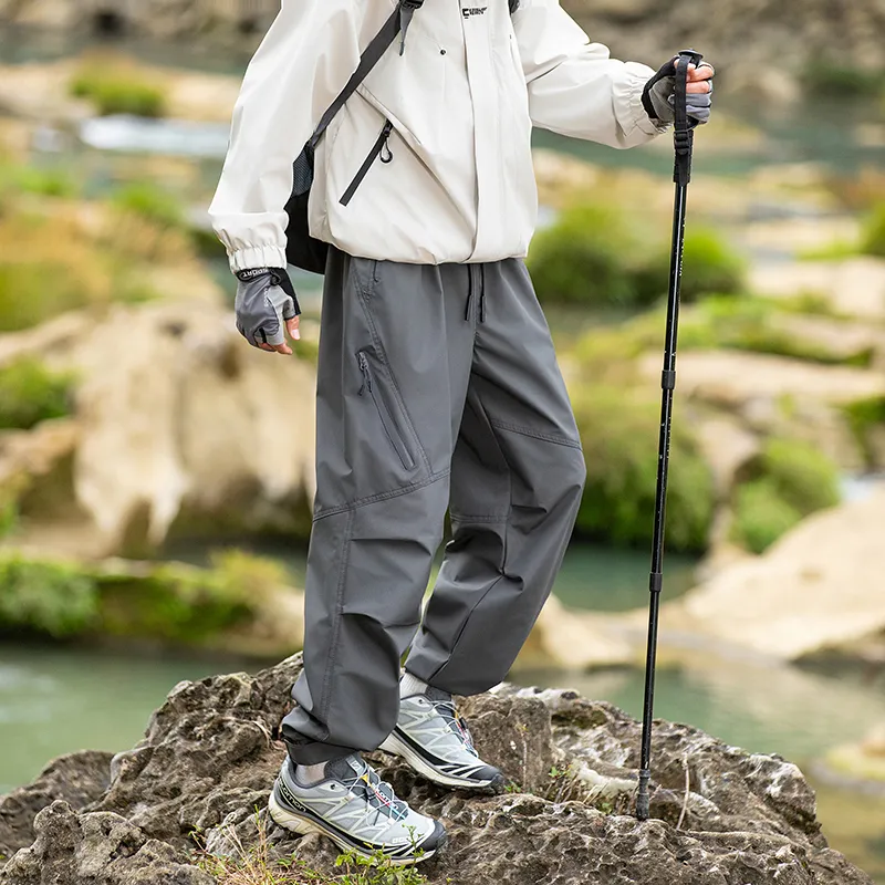 33TH Cargo Pants Unisex Stone Gray-4