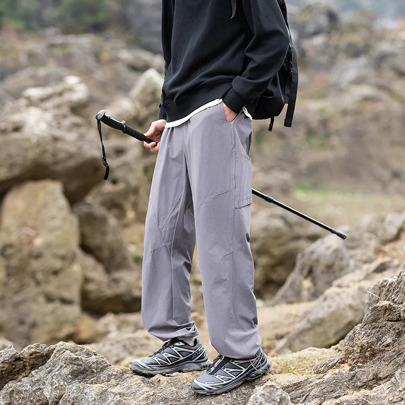 33TH Casual Pants Unisex Dark Space Gray-23