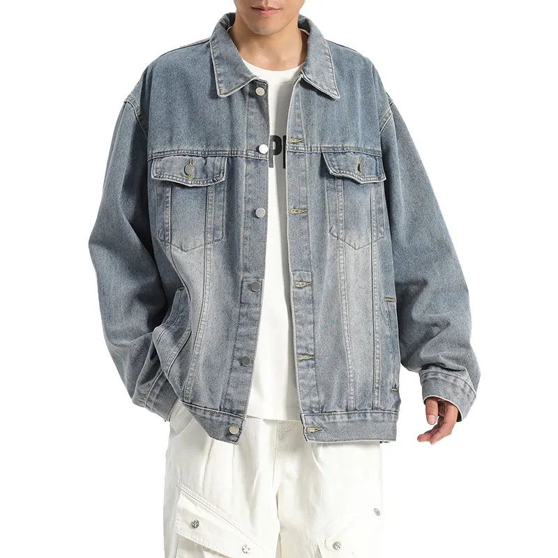 33TH Denim Jacket Unisex Black Gray Color-14