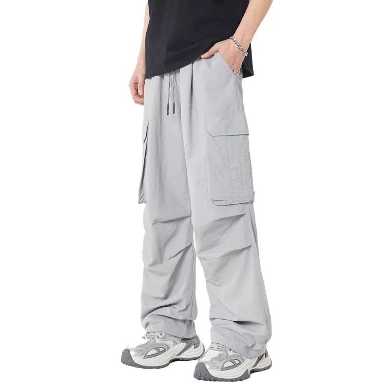 33TH Cargo Pants Unisex Stone Gray-3