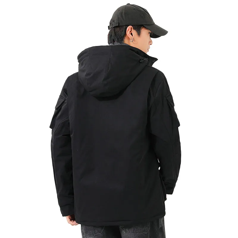 33TH Jackets Coats Unisex White Thickened-6