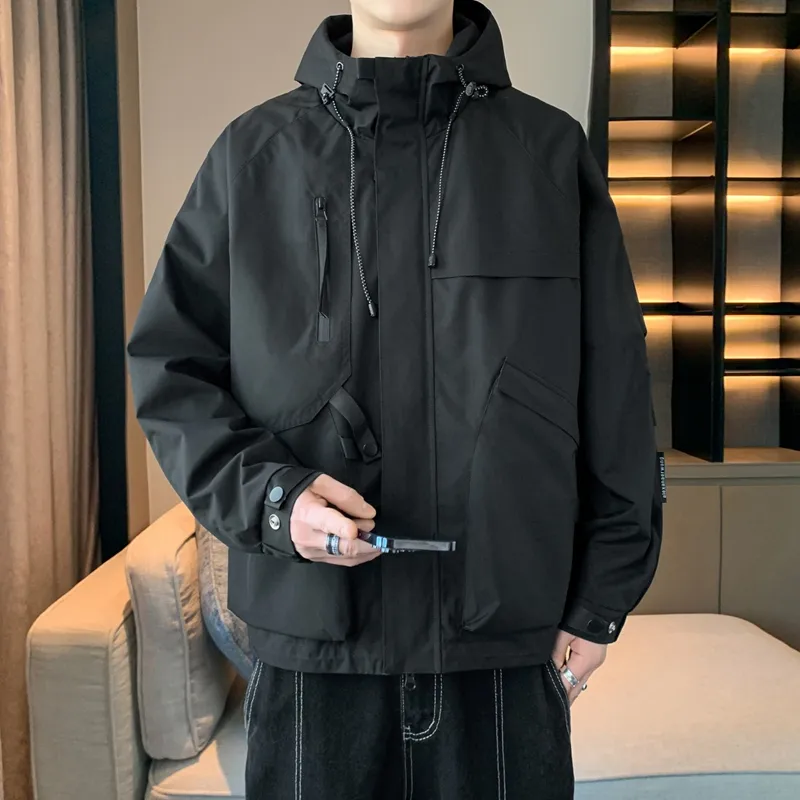 33TH Jackets Coats Unisex Khaki Fabric Color-15