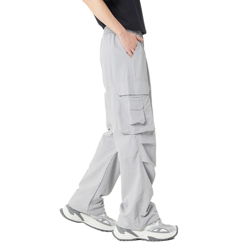 33TH Cargo Pants Unisex Stone Gray-4