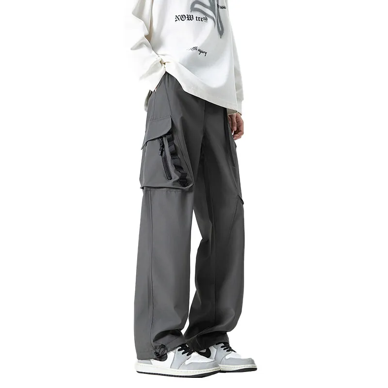 33TH Cargo Pants Unisex Camouflage Jungle Gray-13
