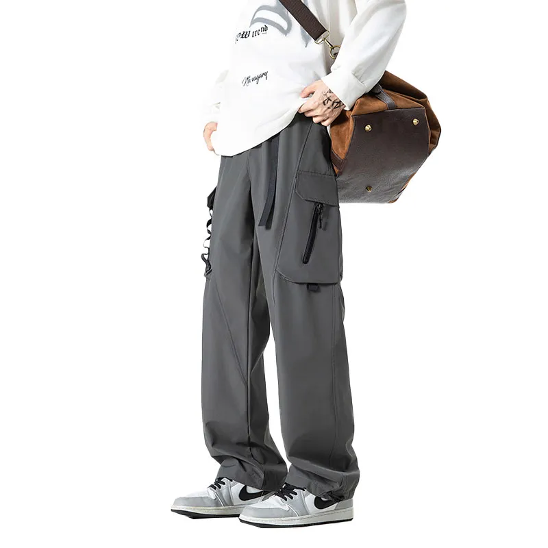 33TH Cargo Pants Unisex Camouflage Jungle Gray-14
