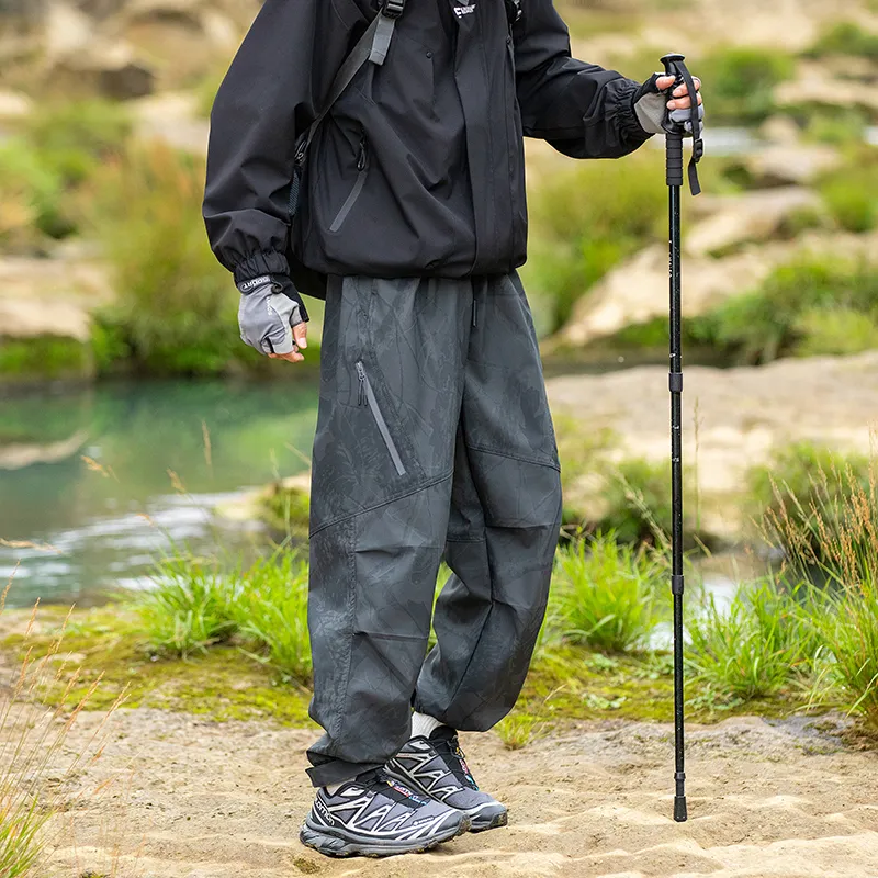 33TH Cargo Pants Unisex Stone Gray-15