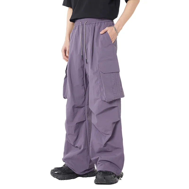 33TH Cargo Pants Unisex Stone Gray-11