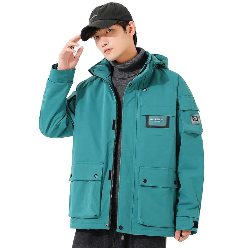 33TH Jackets Coats Unisex White Thickened-12