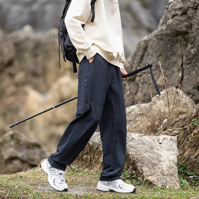 33TH Casual Pants Unisex Dark Space Gray-9