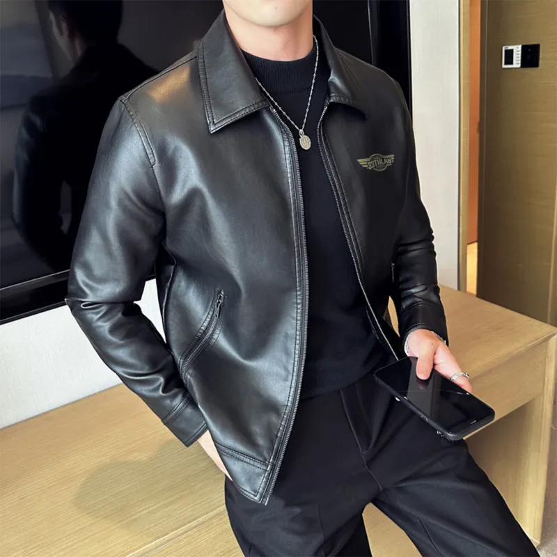 33TH Leather Jacket Unisex Black-3