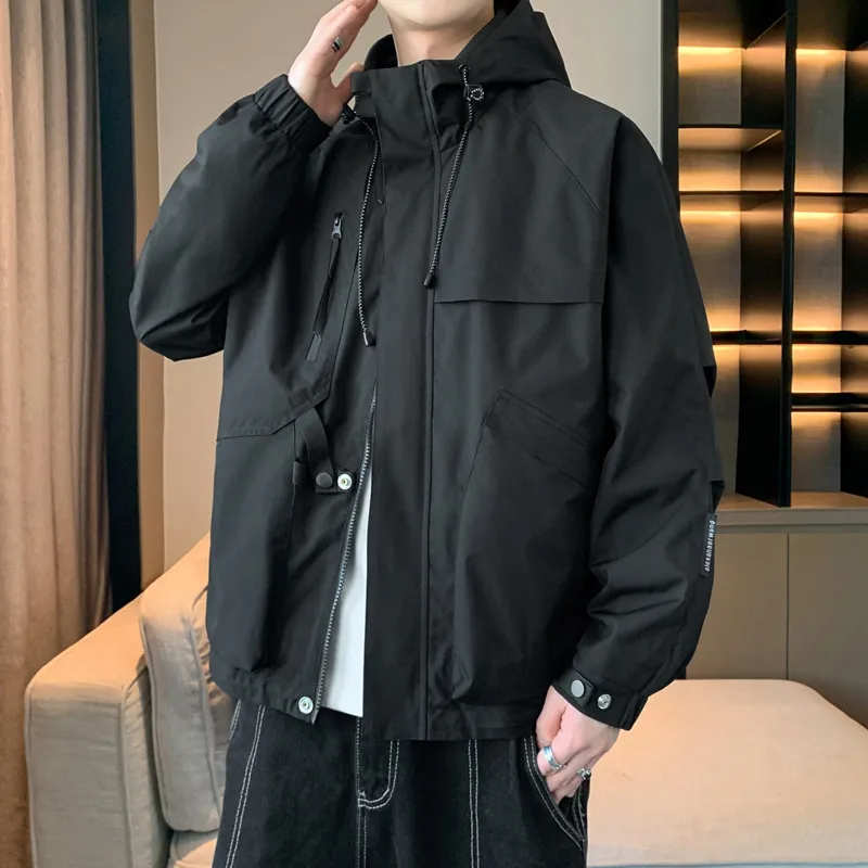 33TH Jackets Coats Unisex Khaki Fabric Color-17