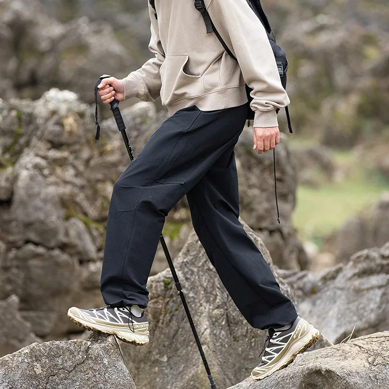 33TH Casual Pants Unisex Dark Space Gray-17