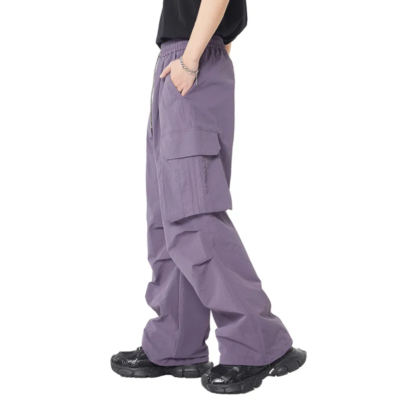 33TH Cargo Pants Unisex Stone Gray-13