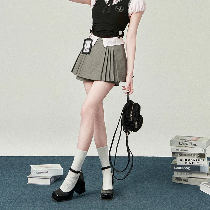 HUALINGTAITAI Casual Short Skirts Women's-3