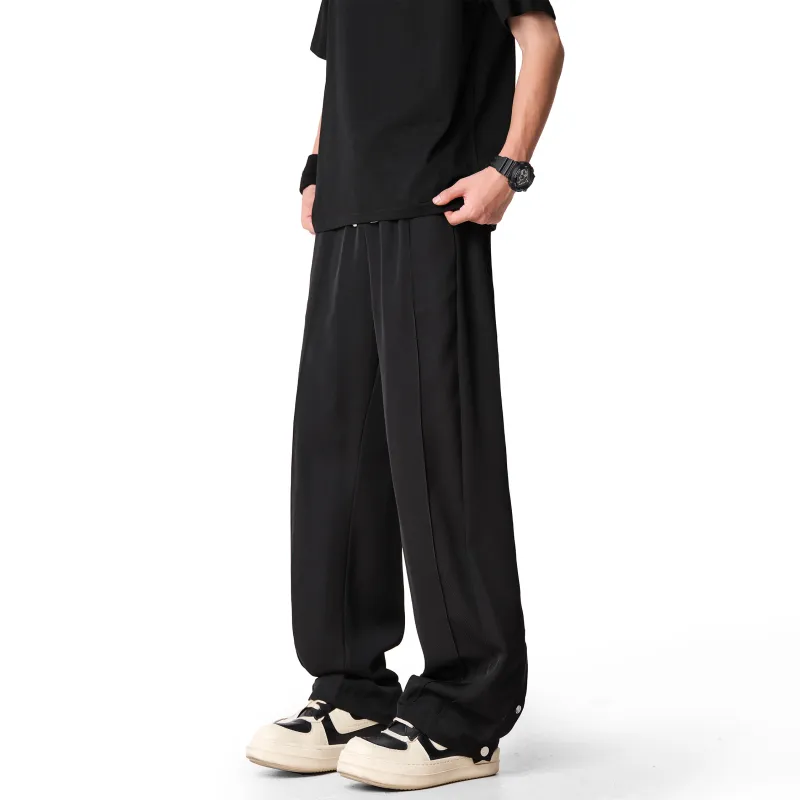 CRUSH KEY Casual Pants Unisex Black-2