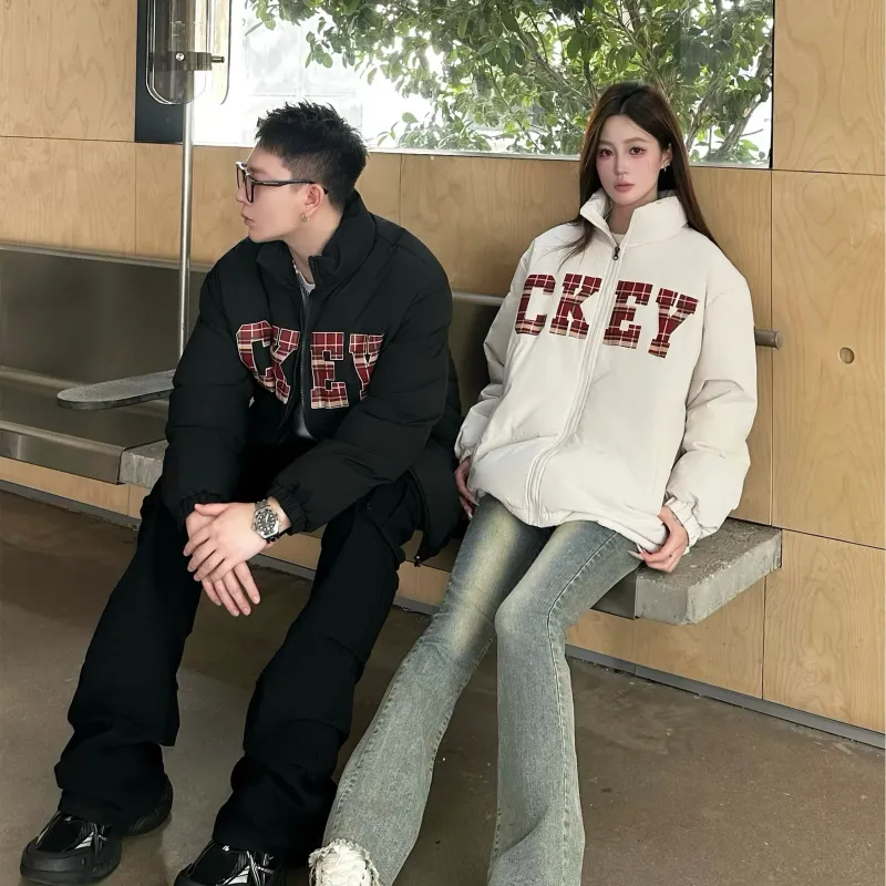 CRUSH KEY Puffer Jackets Unisex-3